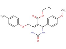 ethyl 4-(4-methoxyphenyl)-6-[(4-methylphenoxy)methyl]-2-oxo-1,2,3,4-tetrahydro-5-pyrimidinecarboxylate