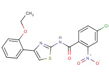 4-chloro-N-[4-(2-ethoxyphenyl)-1,3-thiazol-2-yl]-2-nitrobenzamide