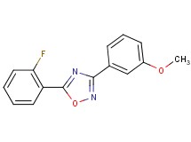 5-(2-fluorophenyl)-3-(3-methoxyphenyl)-1,2,4-oxadiazole