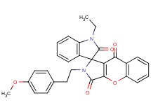 1'-ethyl-2-[2-(4-methoxyphenyl)ethyl]-2H-spiro[chromeno[2,3-c]pyrrole-1,3'-indole]-2',3,9(1'H)-trione