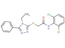 N-(2,6-dichlorophenyl)-2-[(4-ethyl-5-phenyl-4H-1,2,4-triazol-3-yl)thio]acetamide