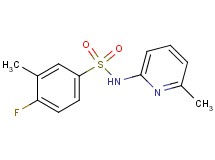 4-fluoro-3-methyl-N-(6-methyl-2-pyridinyl)benzenesulfonamide