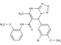 7-(3-bromo-4-methoxyphenyl)-N-(2-methoxyphenyl)-5-methyl-4,7-dihydrotetrazolo[1,5-a]pyrimidine-6-carboxamide