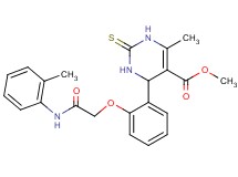 methyl 6-methyl-4-(2-{2-[(2-methylphenyl)amino]-2-oxoethoxy}phenyl)-2-thioxo-1,2,3,4-tetrahydro-5-pyrimidinecarboxylate