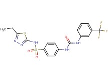 N-(5-ethyl-1,3,4-thiadiazol-2-yl)-4-[({[3-(trifluoromethyl)phenyl]amino}carbonyl)amino]benzenesulfonamide