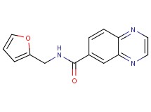 N-(2-furylmethyl)-6-quinoxalinecarboxamide