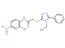 2-[(4-ethyl-5-phenyl-4H-1,2,4-triazol-3-yl)thio]-N-(2-hydroxy-4-nitrophenyl)acetamide