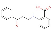 2-[(3-oxo-3-phenylpropyl)amino]benzoic acid