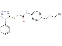 N-(4-butylphenyl)-2-[(1-phenyl-1H-tetrazol-5-yl)thio]acetamide