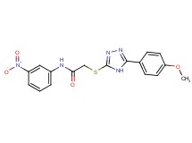 2-{[5-(4-methoxyphenyl)-4H-1,2,4-triazol-3-yl]thio}-N-(3-nitrophenyl)acetamide