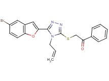 2-{[4-allyl-5-(5-bromo-1-benzofuran-2-yl)-4H-1,2,4-triazol-3-yl]thio}-1-phenylethanone