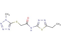 N-(5-ethyl-1,3,4-thiadiazol-2-yl)-2-[(1-methyl-1H-tetrazol-5-yl)thio]acetamide