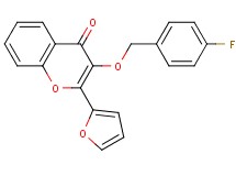 3-[(4-fluorobenzyl)oxy]-2-(2-furyl)-4H-chromen-4-one