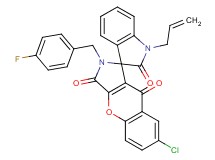 1'-allyl-7-chloro-2-(4-fluorobenzyl)-2H-spiro[chromeno[2,3-c]pyrrole-1,3'-indole]-2',3,9(1'H)-trione