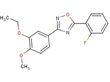 3-(3-ethoxy-4-methoxyphenyl)-5-(2-fluorophenyl)-1,2,4-oxadiazole