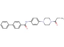 N-[4-(4-propionyl-1-piperazinyl)phenyl]-4-biphenylcarboxamide