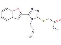 2-{[4-allyl-5-(1-benzofuran-2-yl)-4H-1,2,4-triazol-3-yl]thio}acetamide