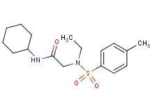 N~1~-cyclohexyl-N~2~-ethyl-N~2~-[(4-methylphenyl)sulfonyl]glycinamide