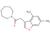 1-[(4,6-dimethyl-1-benzofuran-3-yl)acetyl]azepane