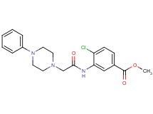 methyl 4-chloro-3-{[(4-phenyl-1-piperazinyl)acetyl]amino}benzoate