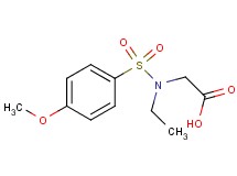 N-ethyl-N-[(4-methoxyphenyl)sulfonyl]glycine