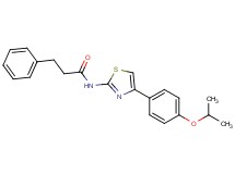 N-[4-(4-isopropoxyphenyl)-1,3-thiazol-2-yl]-3-phenylpropanamide