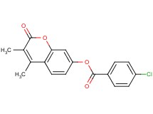 3,4-dimethyl-2-oxo-2H-chromen-7-yl 4-chlorobenzoate