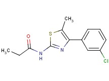 N-[4-(3-chlorophenyl)-5-methyl-1,3-thiazol-2-yl]propanamide