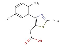 [4-(2,5-dimethylphenyl)-2-methyl-1,3-thiazol-5-yl]acetic acid