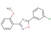 5-(3-chlorophenyl)-3-(2-methoxyphenyl)-1,2,4-oxadiazole
