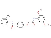 4-{2-[(2,5-dimethoxyphenyl)amino]-2-oxoethoxy}-N-(2-methylphenyl)benzamide