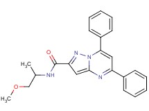 N-(2-methoxy-1-methylethyl)-5,7-diphenylpyrazolo[1,5-a]pyrimidine-2-carboxamide