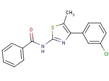 N-[4-(3-chlorophenyl)-5-methyl-1,3-thiazol-2-yl]benzamide