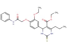 ethyl 4-[4-(2-anilino-2-oxoethoxy)-3-ethoxyphenyl]-6-propyl-2-thioxo-1,2,3,4-tetrahydro-5-pyrimidinecarboxylate