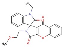 1'-ethyl-2-(2-methoxyethyl)-2H-spiro[chromeno[2,3-c]pyrrole-1,3'-indole]-2',3,9(1'H)-trione