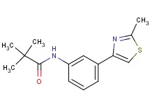2,2-dimethyl-N-[3-(2-methyl-1,3-thiazol-4-yl)phenyl]propanamide