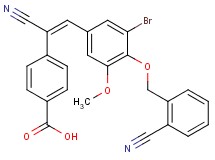 4-(2-{3-bromo-4-[(2-cyanobenzyl)oxy]-5-methoxyphenyl}-1-cyanovinyl)benzoic acid