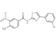N-[4-(3-bromophenyl)-1,3-thiazol-2-yl]-4-methyl-3-nitrobenzamide
