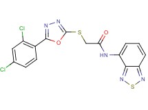 N-2,1,3-benzothiadiazol-4-yl-2-{[5-(2,4-dichlorophenyl)-1,3,4-oxadiazol-2-yl]thio}acetamide