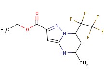 ethyl 5-methyl-7-(pentafluoroethyl)-4,5,6,7-tetrahydropyrazolo[1,5-a]pyrimidine-2-carboxylate
