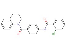 2-chloro-N-[4-(3,4-dihydro-1(2H)-quinolinylcarbonyl)phenyl]benzamide