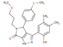 3-(2-hydroxy-4,5-dimethylphenyl)-5-(3-methoxypropyl)-4-[4-(methylthio)phenyl]-4,5-dihydropyrrolo[3,4-c]pyrazol-6(1H)-one