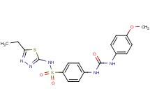 N-(5-ethyl-1,3,4-thiadiazol-2-yl)-4-({[(4-methoxyphenyl)amino]carbonyl}amino)benzenesulfonamide