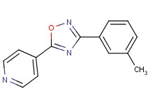 4-[3-(3-methylphenyl)-1,2,4-oxadiazol-5-yl]pyridine