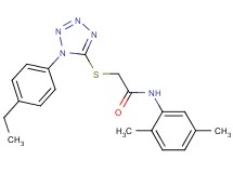 N-(2,5-dimethylphenyl)-2-{[1-(4-ethylphenyl)-1H-tetrazol-5-yl]thio}acetamide