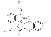 1'-allyl-7-chloro-2-(2-hydroxyethyl)-2H-spiro[chromeno[2,3-c]pyrrole-1,3'-indole]-2',3,9(1'H)-trione