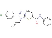 2-{[4-allyl-5-(4-chlorophenyl)-4H-1,2,4-triazol-3-yl]thio}-N-phenylbutanamide
