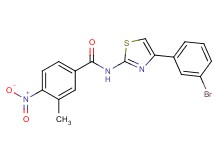 N-[4-(3-bromophenyl)-1,3-thiazol-2-yl]-3-methyl-4-nitrobenzamide