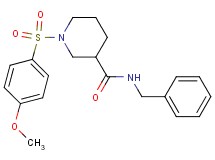 N-benzyl-1-[(4-methoxyphenyl)sulfonyl]-3-piperidinecarboxamide