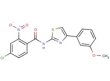 4-chloro-N-[4-(3-methoxyphenyl)-1,3-thiazol-2-yl]-2-nitrobenzamide